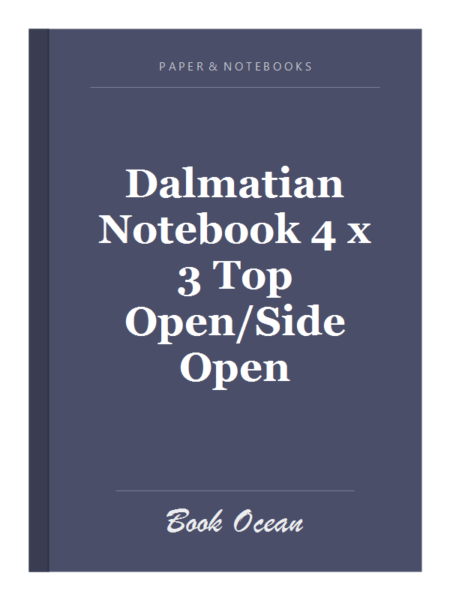 Dalmatian Notebook 4 x 3 Top Open/Side Open