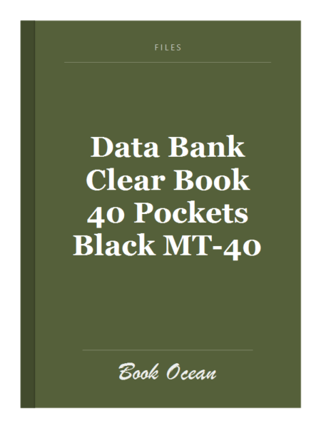 Data Bank Clear Book 40 Pockets Black MT-40
