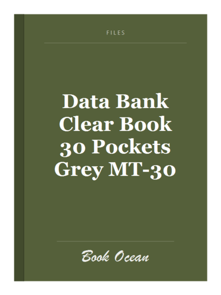 Data Bank Clear Book 30 Pockets Grey MT-30