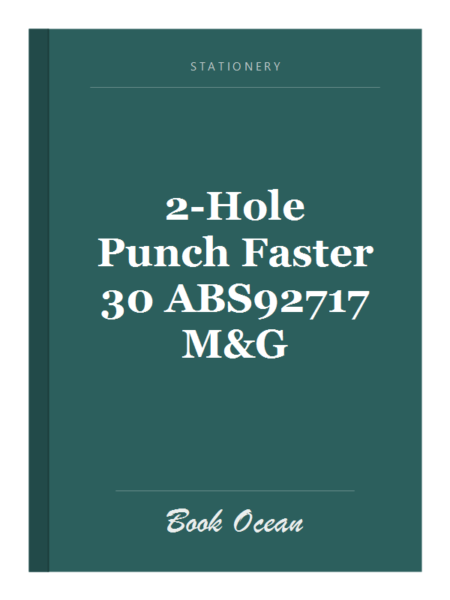 2-Hole Punch Faster 30 ABS92717 M&G