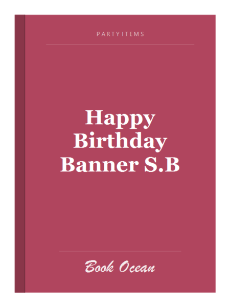 Happy Birthday Banner S.B