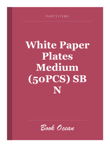 White Paper Plates Medium (50PCS) SB N
