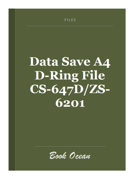 Data Save A4 D-Ring File CS-647D/ZS-6201