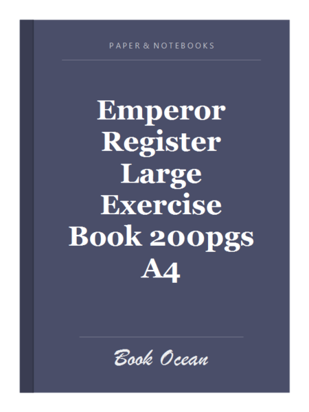 Emperor Register Large Exercise Book 200pgs A4