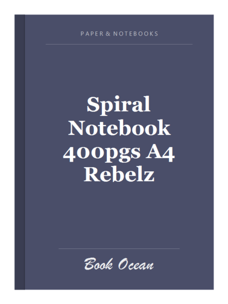 Spiral Notebook 400pgs A4 Rebelz