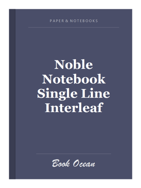 Noble Notebook Single Line Interleaf