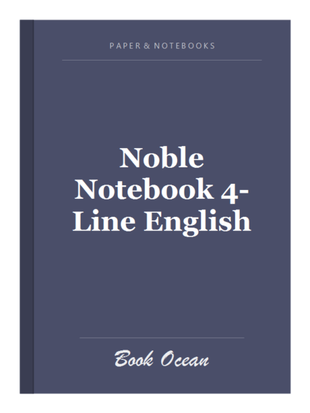 Noble Notebook 4-Line English