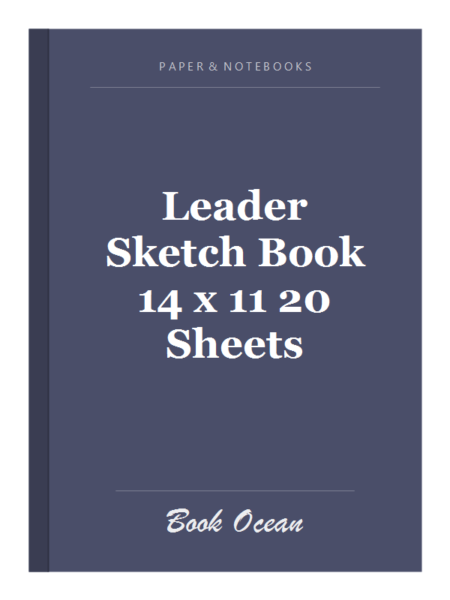 Leader Sketch Book 14 x 11 20 Sheets