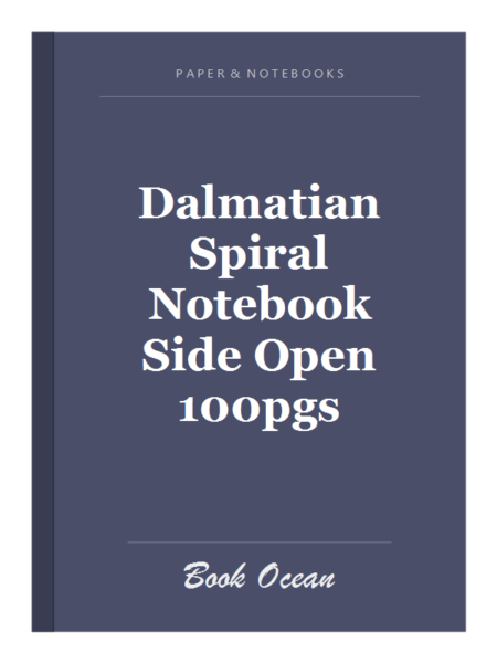 Dalmatian Spiral Notebook Side Open 100pgs