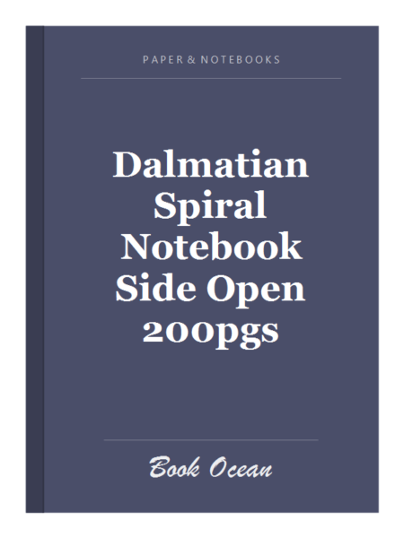 Dalmatian Spiral Notebook Side Open 200pgs