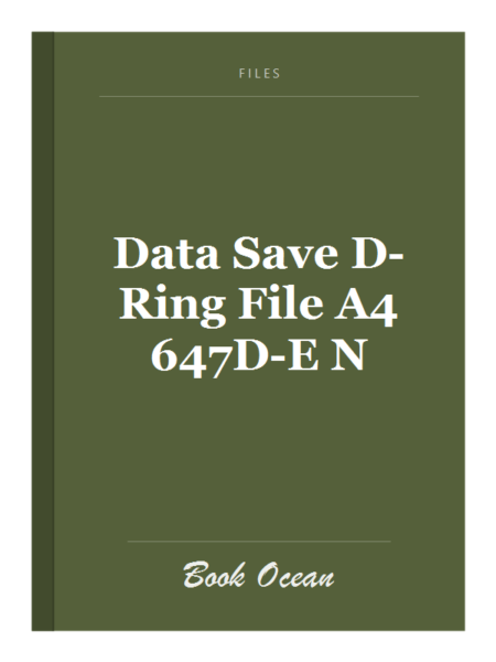 Data Save D-Ring File A4 647D-E N