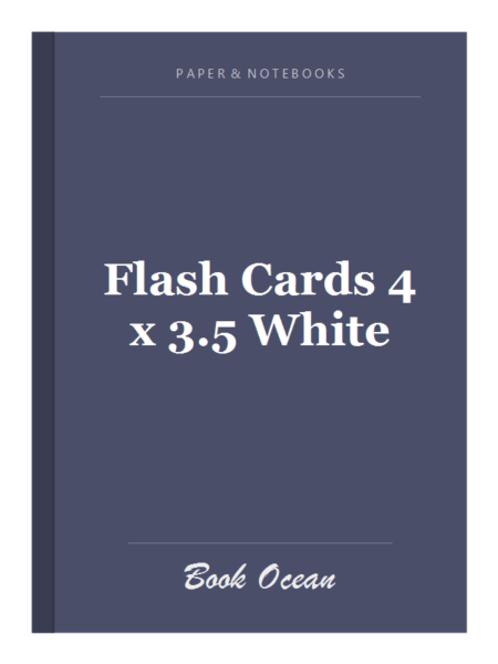 Flash Cards 4 x 3.5 White
