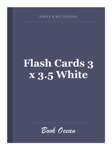 Flash Cards 3 x 3.5 White