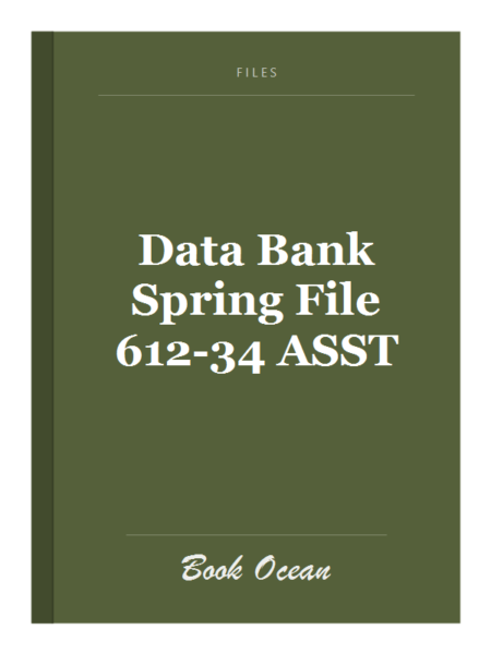 Data Bank Spring File 612-34 ASST