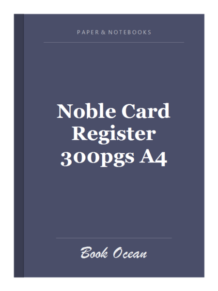 Noble Card Register 300pgs A4