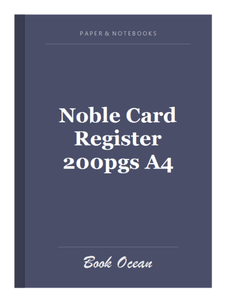 Noble Card Register 200pgs A4