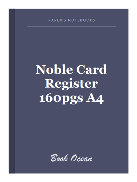 Noble Card Register 160pgs A4