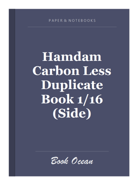 Hamdam Carbon Less Duplicate Book 1/16 (Side)