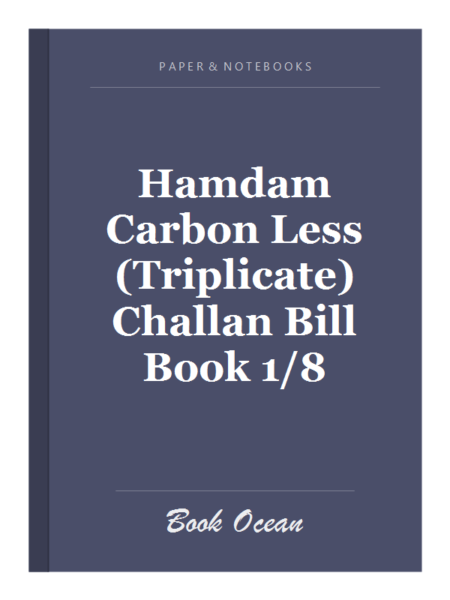 Hamdam Carbon Less (Triplicate) Challan Bill Book 1/8