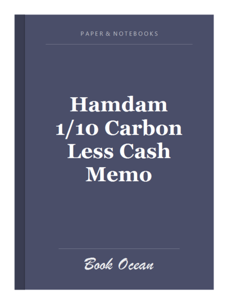 Hamdam 1/10 Carbon Less Cash Memo