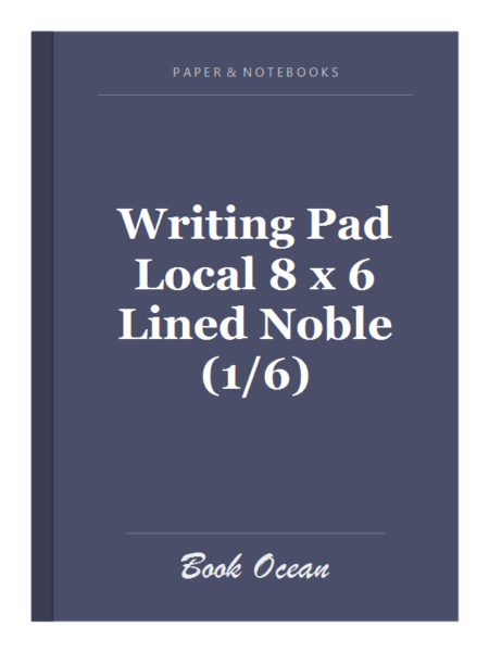Writing Pad Local 8 x 6 Lined Noble (1/6)
