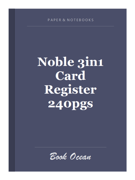 Noble 3in1 Card Register 240pgs