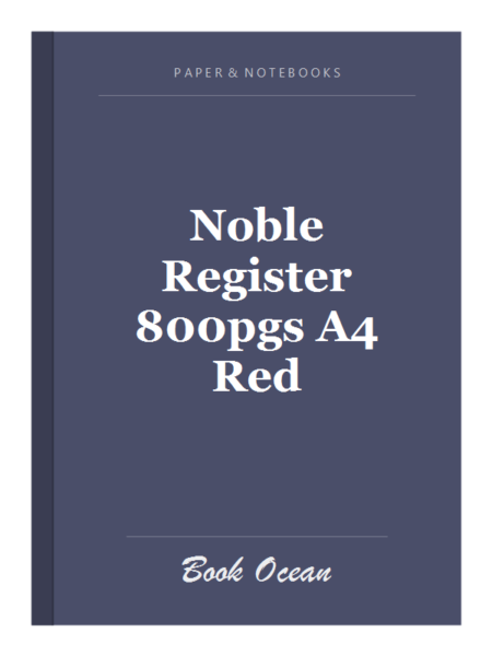 Noble Register 800pgs A4 Red