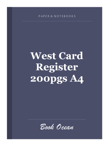 West Card Register 200pgs A4
