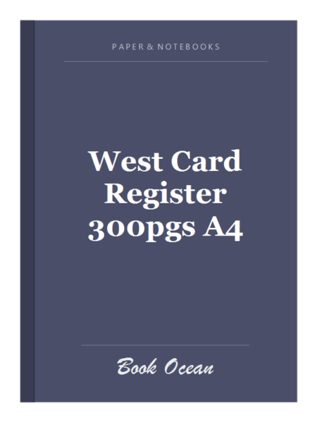 West Card Register 300pgs A4
