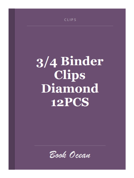 3/4 Binder Clips Diamond 12PCS