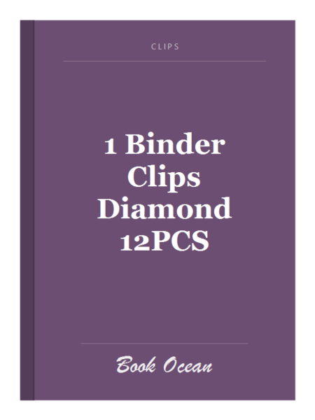 1 Binder Clips Diamond 12PCS