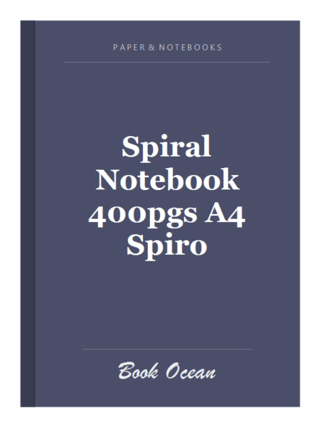 Spiral Notebook 400pgs A4 Spiro