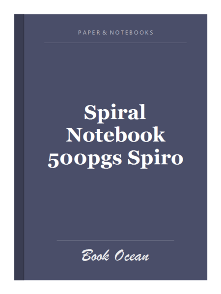 Spiral Notebook 500pgs Spiro