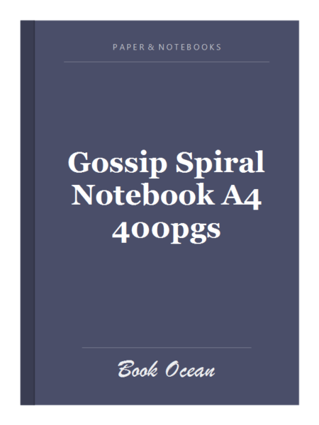 Gossip Spiral Notebook A4 400pgs