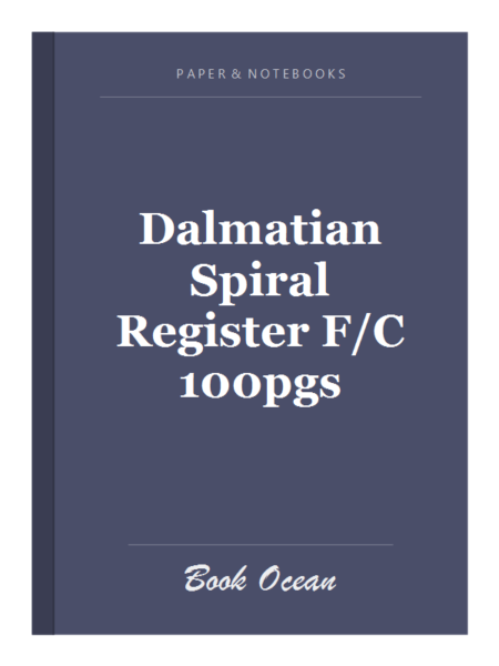 Dalmatian Spiral Register F/C 100pgs