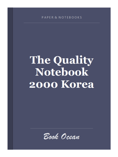 The Quality Notebook 2000 Korea