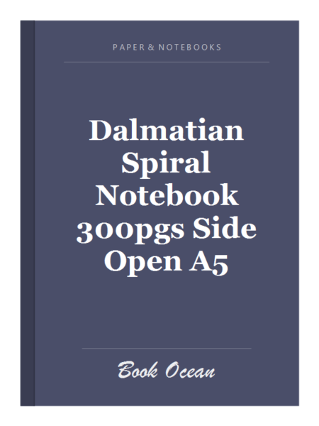 Dalmatian Spiral Notebook 300pgs Side Open A5