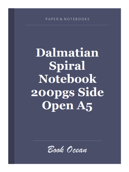 Dalmatian Spiral Notebook 200pgs Side Open A5