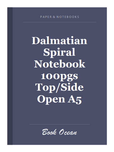 Dalmatian Spiral Notebook 100pgs Top/Side Open A5