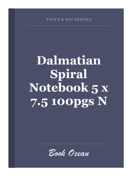 Dalmatian Spiral Notebook 5 x 7.5 100pgs N