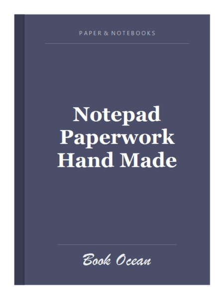 Notepad Paperwork Hand Made