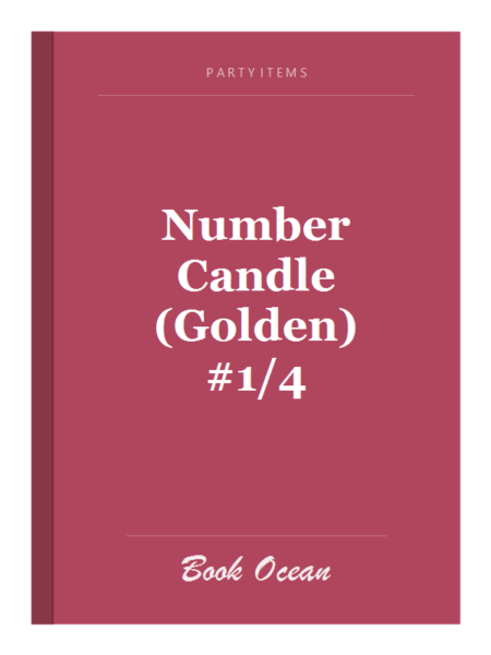 Number Candle (Golden) #1/4