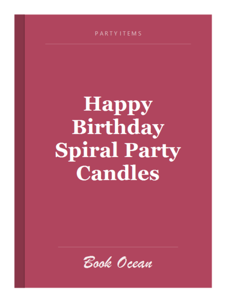 Happy Birthday Spiral Party Candles