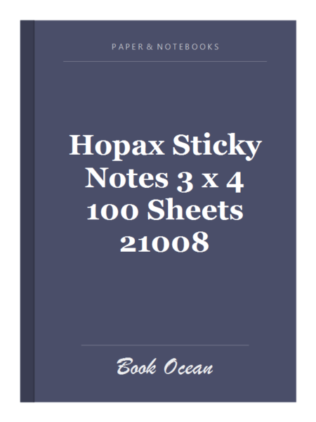 Hopax Sticky Notes 3 x 4 100 Sheets 21008