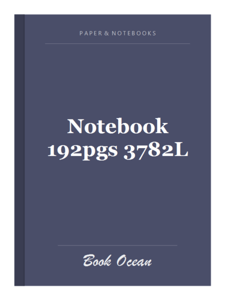 Notebook 192pgs 3782L