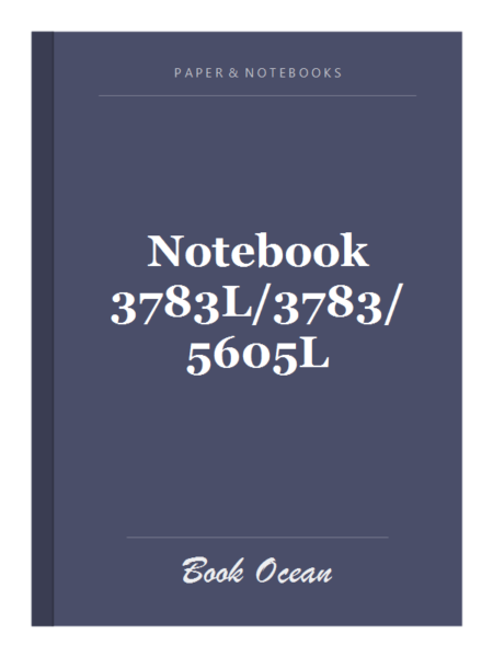 Notebook 3783L/3783/5605L