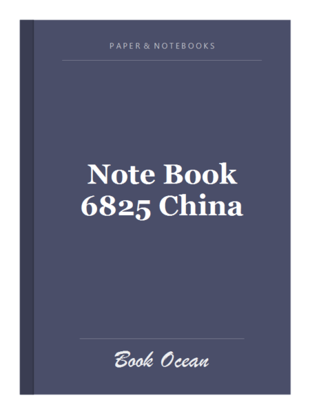 Note Book 6825 China