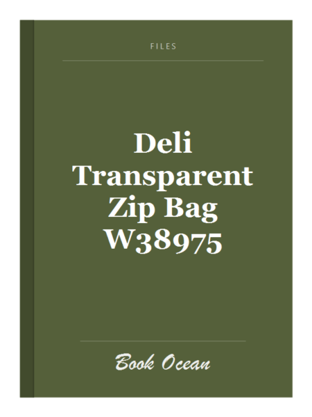 Deli Transparent Zip Bag W38975