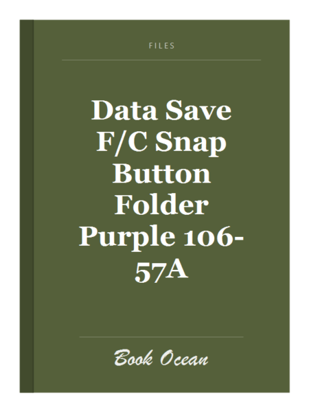 Data Save F/C Snap Button Folder Purple 106-57A