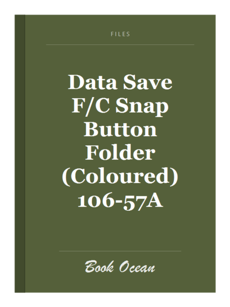 Data Save F/C Snap Button Folder (Coloured) 106-57A